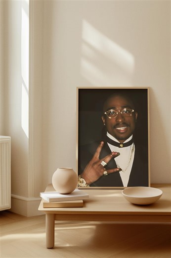 2Pac Hip-Hop Wall Art | West Coast Legend Poster | Dear Mama Aesthetic Decor | Thug Life Era Print | Tupac Shakur Statement Piece Wall Decor