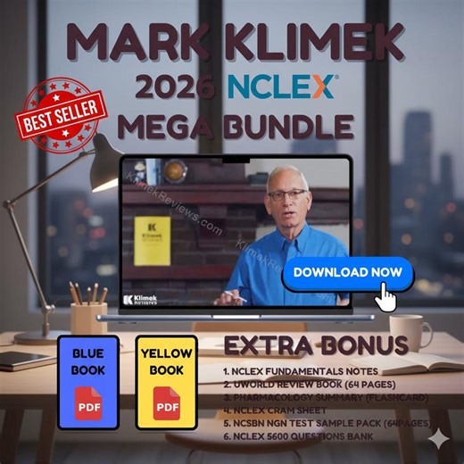 Mark Klimek 2026 Next Gen NCLEX Review Mega Bundle _ Latest Video Lectures,pdf Guides & More - Etsy
