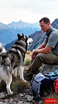Animal Rescue: Breathtaking Moment Mother Husky Calls for Help After Puppy Falls Off Cliff