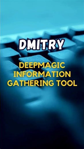 DMitry Tool Explained in 60 Seconds! 🕵️‍♂️ | Recon for Ethical Hacker #cybersecurity #shorts
