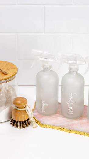 DIY SHOWER CLEANER Thank you to @mama_mila_au for this amazing recipe! Our spray bottles are perfect for this DIY recipe. 1. Mix 1 cup warm white vinegar - this is a natural odour eliminator and stain remover 2. 2 tbs dishwashing liquid - cuts through grime and soap scum 3. 4 drops tea tree oil (you can switch this for lemon, clove or peppermint oil as well) - a natural way to kill mould spores. I use Lemon smells better 4. Spray over the bathroom (including shower screens, bathtub, toilet and b