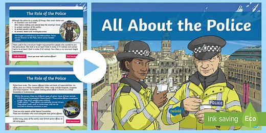 All About the Police Information PowerPoint