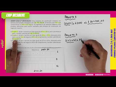 UMA EMPRESA DE CONSTRUÇÃO COMPROU UM TERRENO DE FORMATO (...) | ÁREA DAS FIGURAS PLANAS