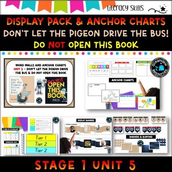 Unit 5- Stage 1: DISPLAY PACKS-  Don't let the Pigeon drive the bus, No not open