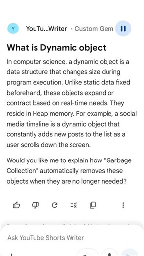 What is Dynamic object?