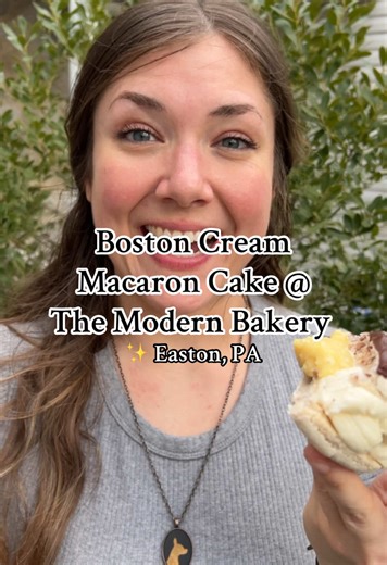 Boston Cream Macaron Cake at The Modern Bakery