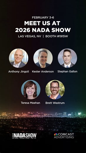 Start your engines! Comcast Advertising is back at #NADAShow 🏎️ We're revved up and ready to connect with the dealers who are shaping the future of automotive. Swing by booth 1915W to learn how partnering with our team of experts can unlock the scale and precision that puts you ahead of your competition. https://comca.st/3Mc1HeQ | Comcast Advertising