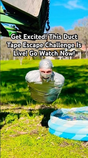 Crazy Duct Tape Escape Challenge!