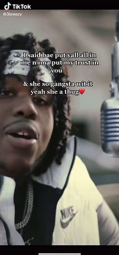 Gangsta wit it🖤 #3breezy