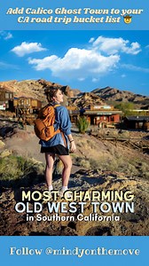 This charming Old West town in Southern California belongs on your road trip bucket list! 📍 Calico Ghost Town: 36600 Ghost Town Road, Yermo, California 📌 Save for your future California road trip plans and share with your best western-loving pals! 🗺️ Just outside Barstow and only two hours from LA & Las Vegas lies Calico Ghost Town — a historic mining town that feels like stepping straight into the Wild West! ⛏️ The town has been around since 1881 and was abandoned in the mid-1890s after silv