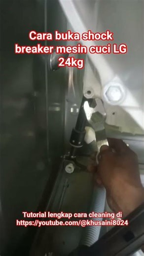 How to open the shock breaker on a 24kg LG washing machine #tutorial #service #washingmachine #la...