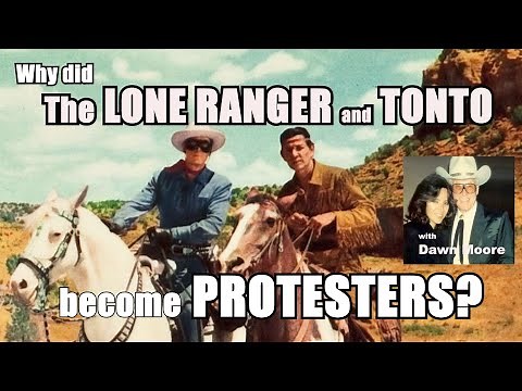 LONE RANGER CREED recited by Clayton Moore! Plus Clay & Jay Silverheels Protest! Dawn Moore! AWOW