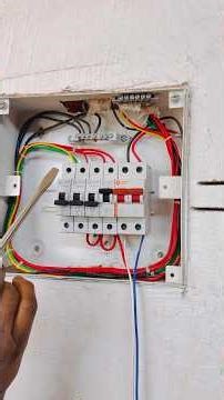Correct connection of Neutral and Earth Bus Bar in MCB Box #MCBBox #DistributionBoard #NeutralBusBar