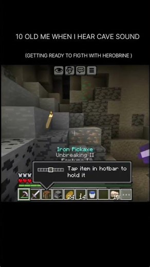 when u hear cave sound #minecraft