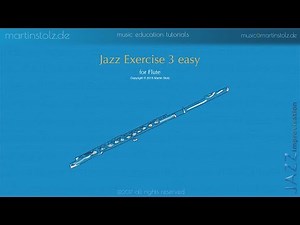 Jazz Exercise 3 easy for Flute