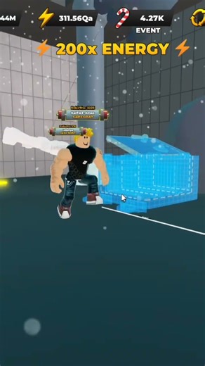 Another scripter in #strongman simulator #roblox #shorts