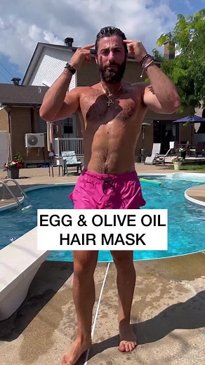 Egg & Olive Oil Hair Mask #health #wellness #hair #mask #oil #oliveoil #egg #selfcare ##fyp