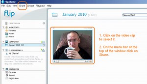 Software for flip video camera