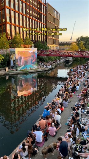 6.1K views · 135 reactions | free open-air cinema is back on the canal!  #london #thingstodoinlondon #londonlife #londonsummer | myperfectlondon | Facebook