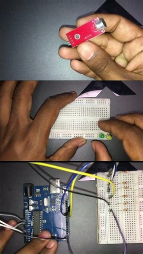 LEDs Reacting to Music 😱#arduino#led#electronics#shorts#diy#arduinoproject#music#viralshorts