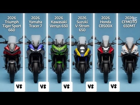Tiger Sport 660 vs Tracer 7 vs Versys 650 vs V-Strom 650 vs CB500X vs 650MT (2026 Comparison)
