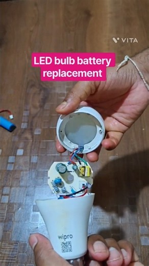 LED light battery replacement #ledbulb #ledbulbrepair #ledlights