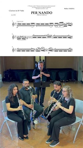 🎶 WALTER FARINA Per Nando (excerpt) Corrado Giuffredi, #clarinet