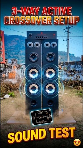 3-Way Active Crossover Setup || Sound Test || Only The Quality Of Two Towers