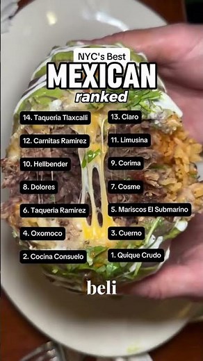TOP-RATED MEXICAN RESTAURANTS IN NYC?