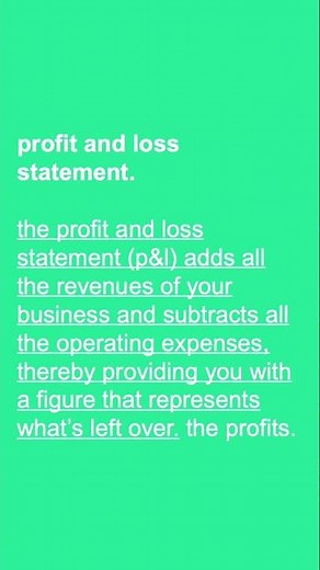small business | profit and loss statement #education #learning #business