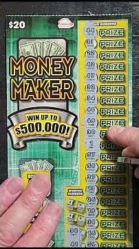 PROFIT! 💰 $20 Money Maker Scratch-Off Lottery Ticket! 🔥 #lottery #winner