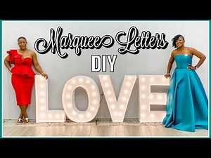 Try This Dollar Tree DIY That Will Wow Your Guests | DIY Marquee L.O.V.E Sign With Foam Boards