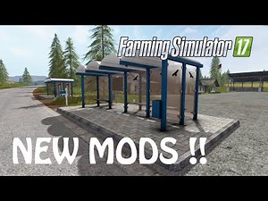 NEW MODS in Farming Simulator 2017 | BRAND NEW BUSS STATION INSANE | PS4 | Xbox One