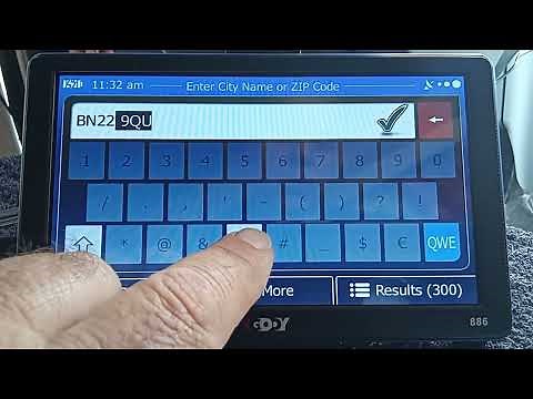 xgody sat nav postcode search update How To .... UK