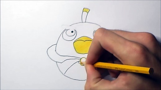 How to Draw Black Bird (Angry Birds Space)