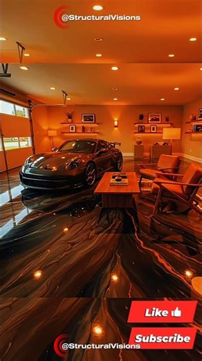 Modern Garage Transformation: Stunning Marble Epoxy Floor DIY