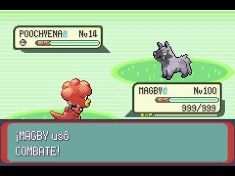 POKEMON EMERALD | MAGBY | COMBATE | STRUGGLE