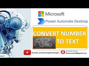 Power Automate Desktop : How to work with "Convert Number to Text" Action (Text Actions)