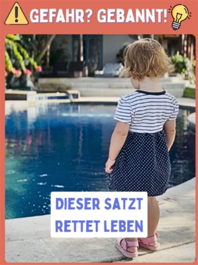 Dieser Satz kann Kinder vor dem Ertrinken schützen 🚨💧 Ertrinkungsunfälle bei Kindern passieren häufig nicht wegen fehlender Nähe – sondern wegen kurzer Momente fehlender Aufmerksamkeit 👀 Oft reichen wenige Sekunden. Deshalb ist es wichtig, Kindern nicht nur Schwimmen beizubringen, sondern auch feste Sicherheitsroutinen rund ums Wasser 🛟 Eine besonders einfache und effektive Regel ist: 🗣️ „Darf ich ins Wasser?“ Diesen Satz sollten Kinder vor jedem Kontakt mit Wasser sagen – egal ob: 🏊 Pool 