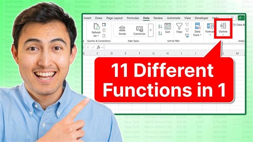 I discovered the Excel function you need!🧮