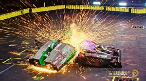 22K views · 319 reactions | A brand new BattleBots trophy is up for grabs: THE GOLDEN BOLT 烙 The quest for greatness begins on #BattleBots Champions, Thursday, Aug. 4 at 8p ET on Discovery and discovery+ See more: https://www.discovery.com/shows/battlebots/articles/battlebots-champions-golden-bolt-trophy-tournament-slugfest-new-watch | Discovery | Facebook