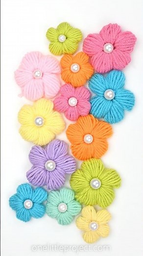 Yarn Flower Craft 🌼🌸🌼