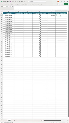 60K views · 168 reactions | Quản lý công việc nhanh chóng và hiệu quả trên Excel cùng checkbox #excel #exceltips #tinhocvanphong #caiexcel #tinhoc GSR  Nguồn: meotinhocmoingay | Dolozi Store | Facebook