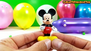 Play & Learn Colours With Balloon Bubble Gum SurpriseToy Talk Animation Teletubbies Spider Man