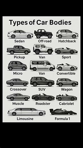 Types of Car Bodies Explained | Know Every Car Style