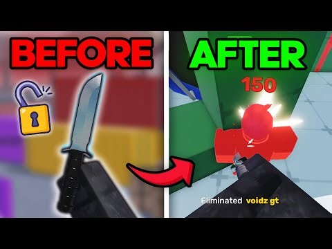 I Tried KNIFE ONLY in Roblox Rivals vs CHEATERS