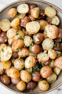 Roasted Garlic Parmesan Baby Potatoes