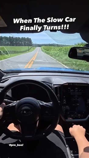 When The Slow Car Finally Turns!!!