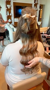 1.7K views · 130 reactions | Mastering a good Hollywood wave is an art. This is a particularly tedious and difficult style and typically is going to need lots and lots of hair or lots of lots of extensions to look the way most brides want it to look. we used @luxyhair extensions to create these stunning waves  #hollywoodwaves #bridalhair #stlouisweddinghair #orlandoweddings #weddinghair #waves | Hair and Makeup by Haley | Facebook