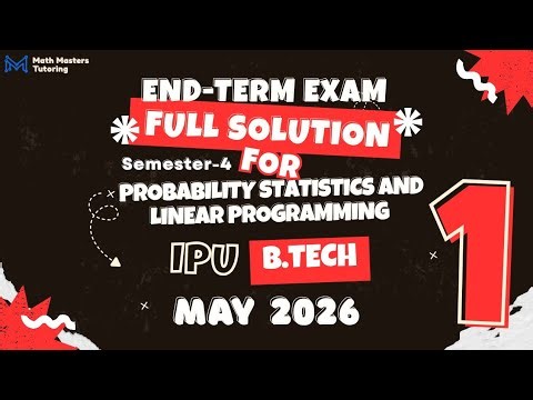 Solution | End Term Exam | May 2026 | PSLP | Semester-4 | Part-1| IPU B.Tech
